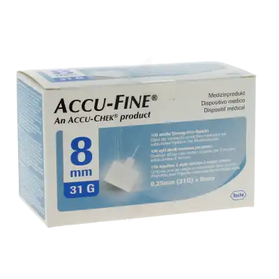 Accu Fine Aig P Stylo Inject 31 Gx8mm Boîte De 100 à LA-RIVIERE-DE-CORPS