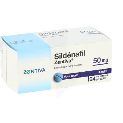 Sildenafil Zentiva 50 Mg, Comprimé Pelliculé à MONTEUX