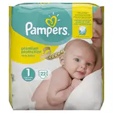 Pampers New Baby Premium Protection, Taille 1, 2 Kg à 5 Kg, Sac 22 à Hendaye