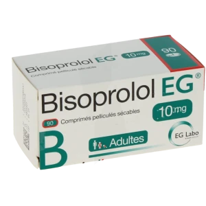 Bisoprolol Eg 10 Mg, Comprimé Pelliculé Sécable