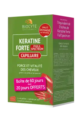 Biocyte Kératine Forte Full Spectrum Gélules 3b/40 à VILLENAVE D'ORNON