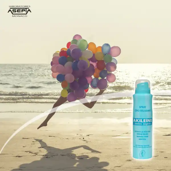 Akileïne Spray Cryorelaxant Jambes Légères Aérosol/150ml