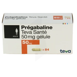 Pregabaline Teva Sante 50 Mg, Gélule