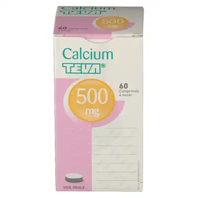 Calcium Teva 500 Mg, Comprimé à Sucer à SAINT-SAENS