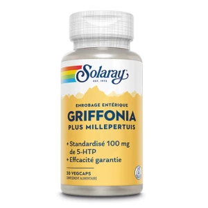 Solaray Griffonia 100mg 5htp + Millepertuis 210mg Capsules Végétales B/30