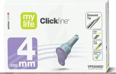 Mylife Clickfine, 4 Mm X 0,23 Mm, Bt 100 à POISY