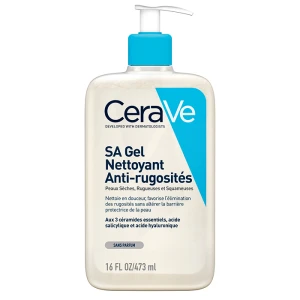 Cerave Sa Anti-rugosités Gel Nettoyant Sa Anti-rugosités Pour Les Peaux Sèches Et Rugueuses Flacon Pompe/473ml