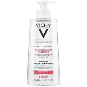 Acheter VICHY PURETE THERMALE EAU MICELLAIRE PEAUX SENSIBLES FL POMPE/400ML à Saint-Gervais-la-Forêt
