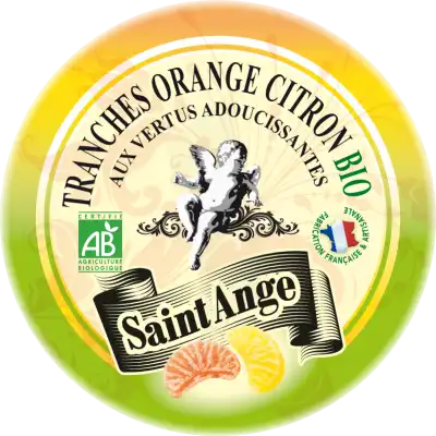 Saint-ange Bio Pastilles Orange Citron Boite Métal/50g à LIVRON-SUR-DROME
