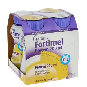 Fortimel Protein Nutriment Banane 4 Bouteilles/200 Ml à MULHOUSE