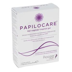 Papilocare Gel Vaginal Réépithélisant 7 Canules/5ml