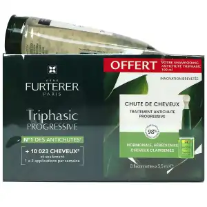 Acheter RENE FURTERER TRIPHASIC PROGRESSIVE Sérum anti-chute 8Fl/5,5ml+Shampooing 100ml à Gourbeyre