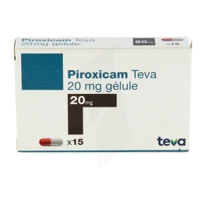 Piroxicam Teva 20 Mg, Gélule