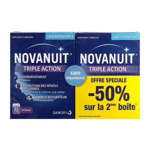 Novanuit Triple Action Gélules 2b/30 Offre Spéciale à Hendaye