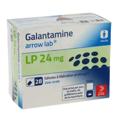 GALANTAMINE ARROW LAB LP 24 mg, gélule à libération prolongée