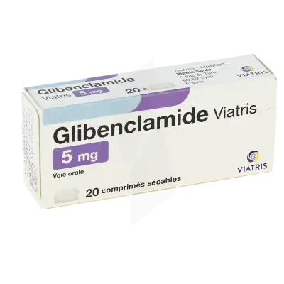 Glibenclamide Viatris 5 Mg, Comprimé Sécable à SAINT-SAENS