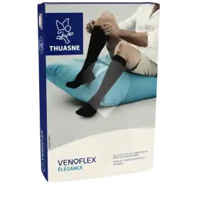 Thuasne Venoflex Elegance 2 Chaussette Maille Côtelée Homme Beige Sable T3n à LA COTE-SAINT-ANDRÉ