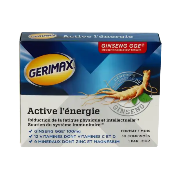 Gerimax Active L'energie Comprimé B/30