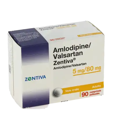 Amlodipine/valsartan Zentiva 5 Mg/80 Mg, Comprimé Pelliculé à Bordeaux