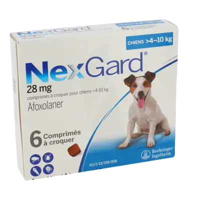 Nexgard 28 Mg Comprimes A Croquer Pour Chiens 4 - 10 Kg, Comprimé à Croquer à RUMILLY