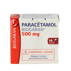 Paracetamol Biogaran 500 Mg, Gélule