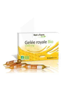 Nat&form Bio Gelée Royale Solution Buvable 10amp/10ml