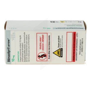 Benazepril Arrow 10 Mg, Comprimé Pelliculé Sécable