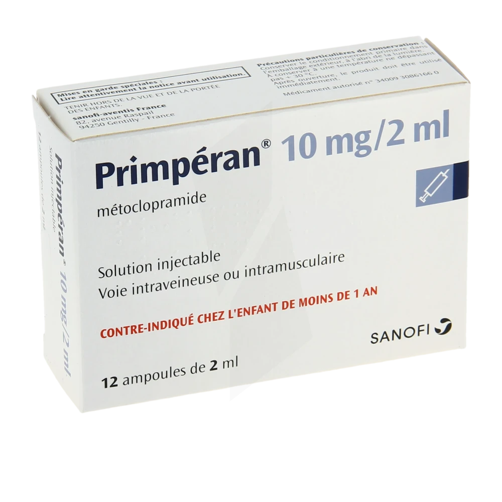 Primperan 10 Mg/2 Ml, Solution Injectable En Ampoule