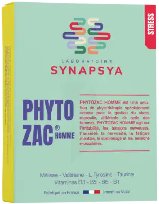 Synapsya Phytozac Homme Gélules B/30 à Mérignac