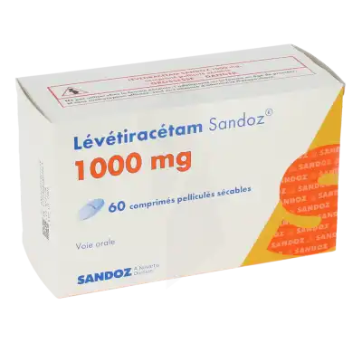 Levetiracetam Sandoz 1000 Mg, Comprimé Pellliculé Sécable à Bordeaux