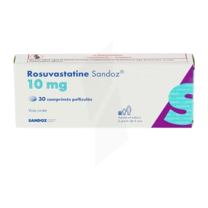 Rosuvastatine Sandoz 10 Mg, Comprimé Pelliculé