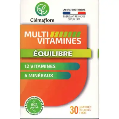 Clémaflore Multi-vitamines Equilibre Comprimés B/30 à CUSY