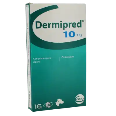 DERMIPRED 10 MG COMPRIMES POUR CHIENS, Comprimé