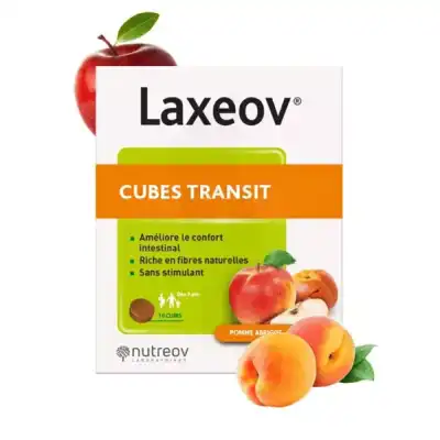 Nutreov Laxeov Cube Pomme Abricot Régulation Transit B/10/10g