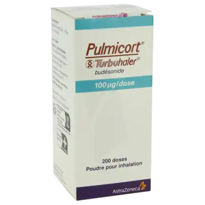 PULMICORT TURBUHALER 100 microgrammes/dose, poudre pour inhalation