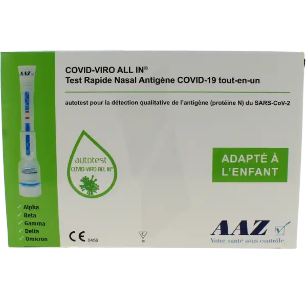 Aaz Autotest Covid-viro All In AntigÉnique Test Nasal B/10