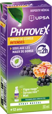 Upsa Phytovex Maux De Gorge Intenses Solution Buccal Spray/30ml à VILLENAVE D'ORNON