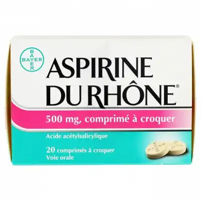 Aspirine Du Rhone 500 Mg, Comprimé à Croquer à BOURG-SAINT-MAURICE