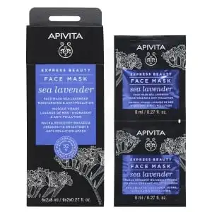Apivita - Express Beauty Masque Visage Hydratant & Anti-pollution - Lavande De Mer  2x8ml à Le Teich
