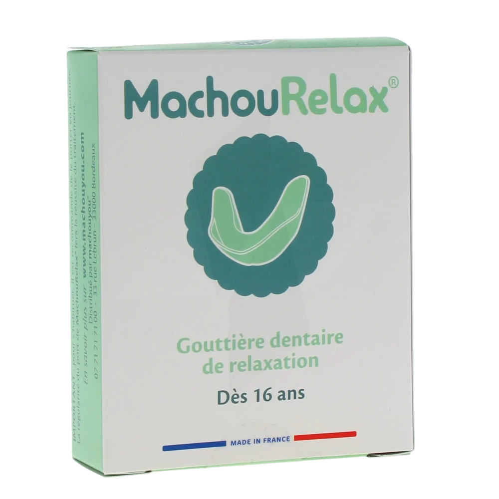 Machourelax Gouttière Dentaire De Relaxation