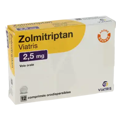 Zolmitriptan Viatris 2,5 Mg, Comprimé Orodispersible à CHAMPAGNOLE