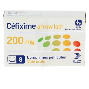 Cefixime Arrow Lab 200 Mg, Comprimé Pelliculé