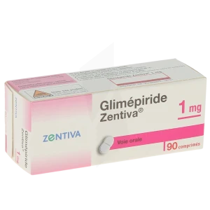 Glimepiride Zentiva 1 Mg, Comprimé