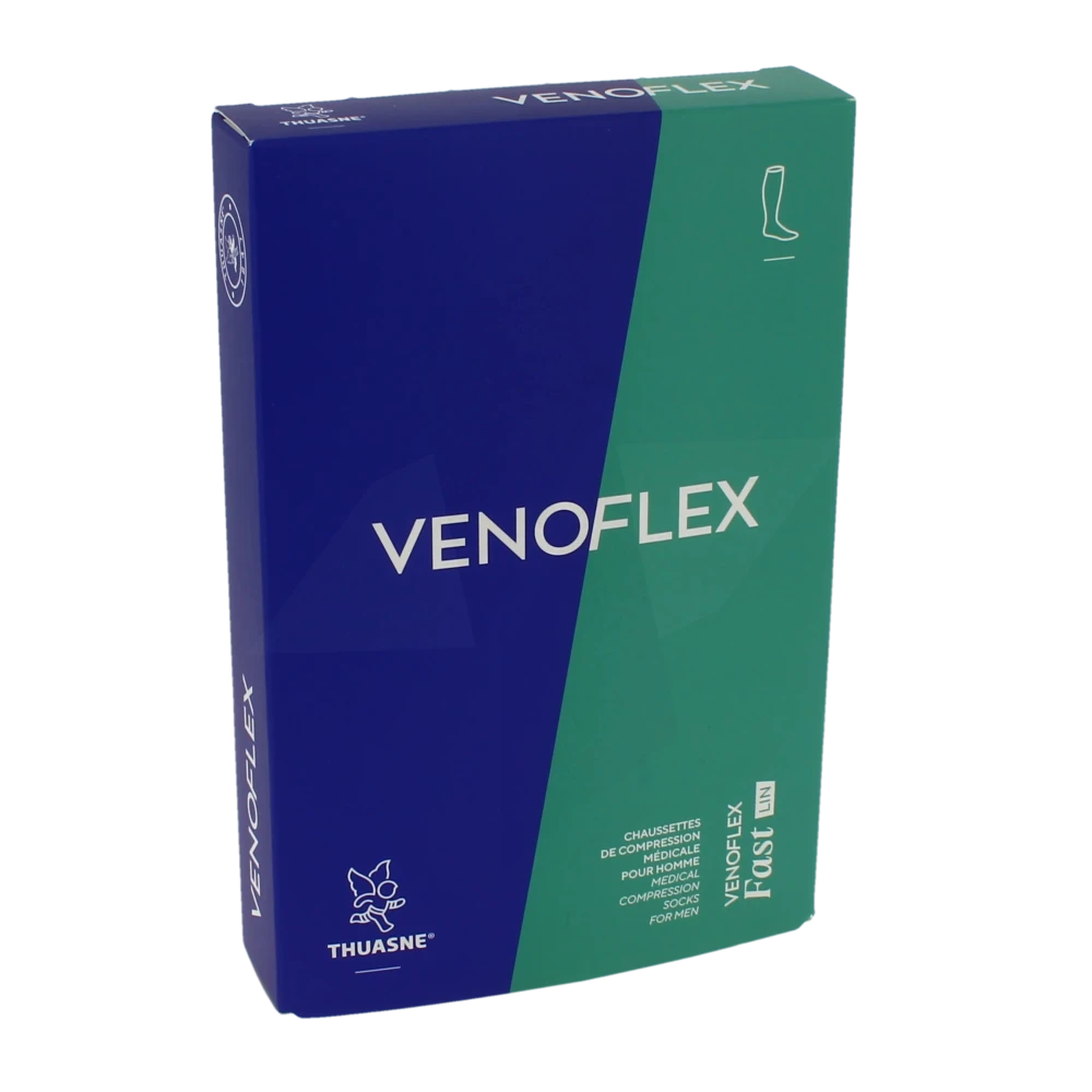 Venoflex Fast 2 Chaussette Lin Homme Noir T4n