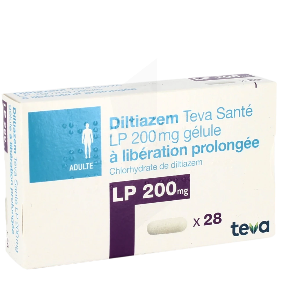 Diltiazem Teva Sante Lp 200 Mg, Gélule à Libération Prolongée