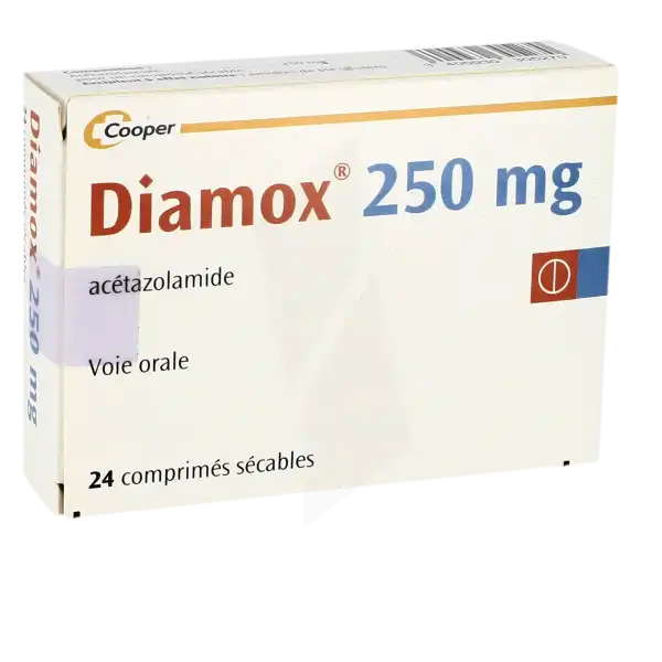 Diamox 250 Mg, Comprimé Sécable