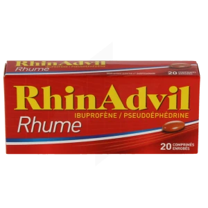 Rhinadvil Rhume Ibuprofene/pseudoephedrine, Comprimé Enrobé