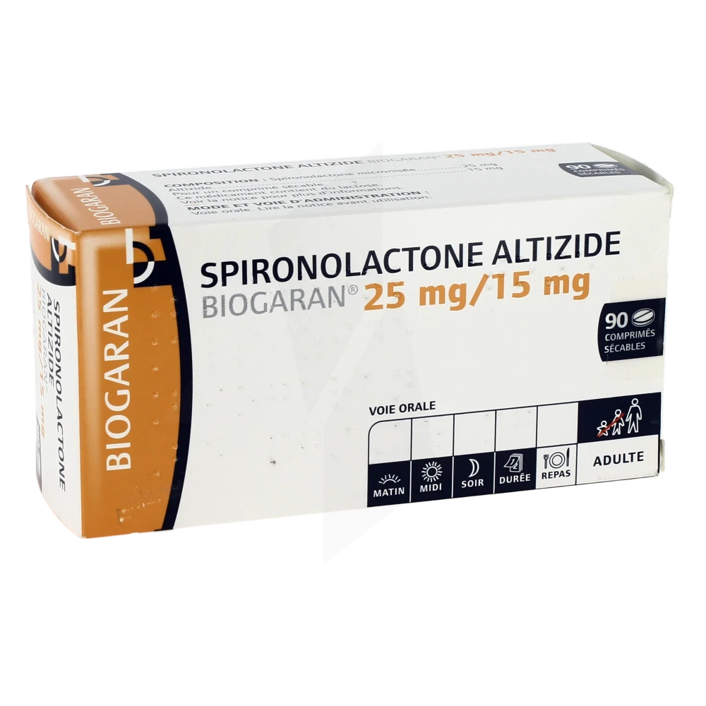Spironolactone Biogaran 75 Mg, Comprimé Sécable