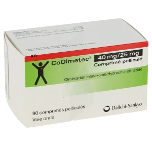 Coolmetec 40 Mg/25 Mg, Comprimé Pelliculé