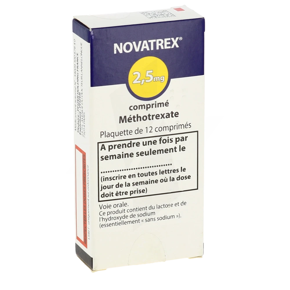 Pharmacie Carré Sénart - Médicament Novatrex 2,5 Mg, Comprimé ...